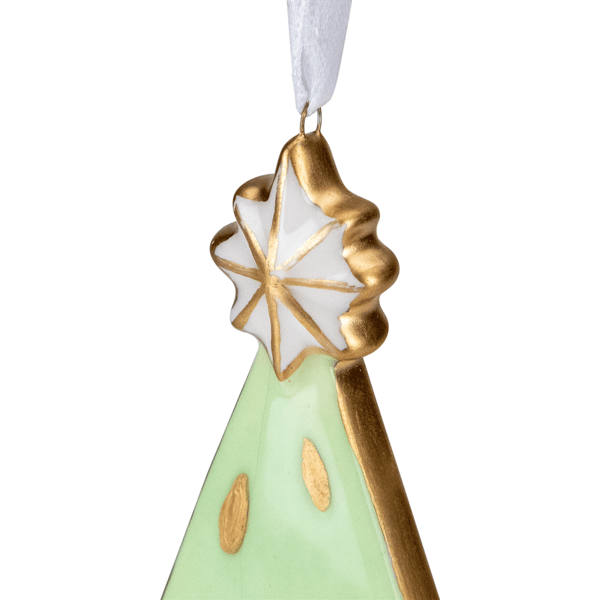 Northlight 4.5in. Green & Gold Christmas Tree Hanging Ornament