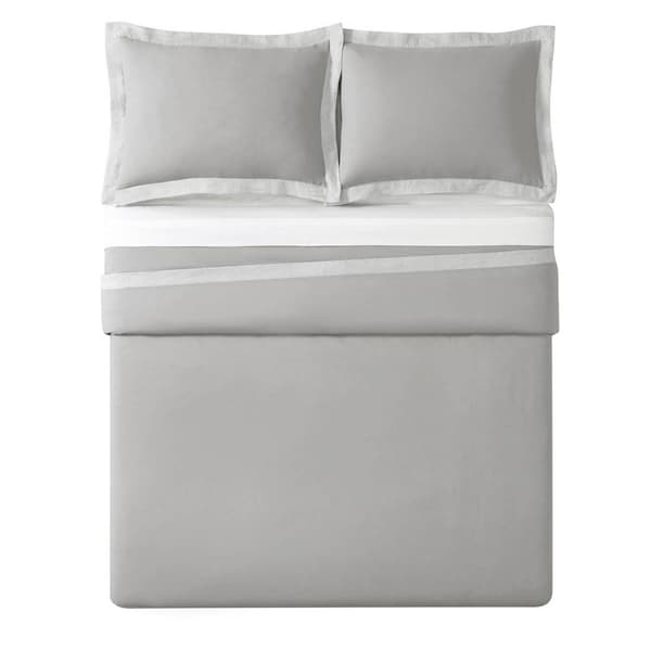 Brooklyn Loom Wilson Stripe Fringe Duvet Cover Set