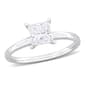 Sterling Silver 7/8ctw. White Moissanite Solitaire Ring - image 1