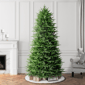 Puleo International 7.5ft. Pre-Lit Fraser Fir Slim Christmas Tree - image 3