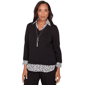 Womens Alfred Dunner Seville Two In One Sweater with Necklace - image 3