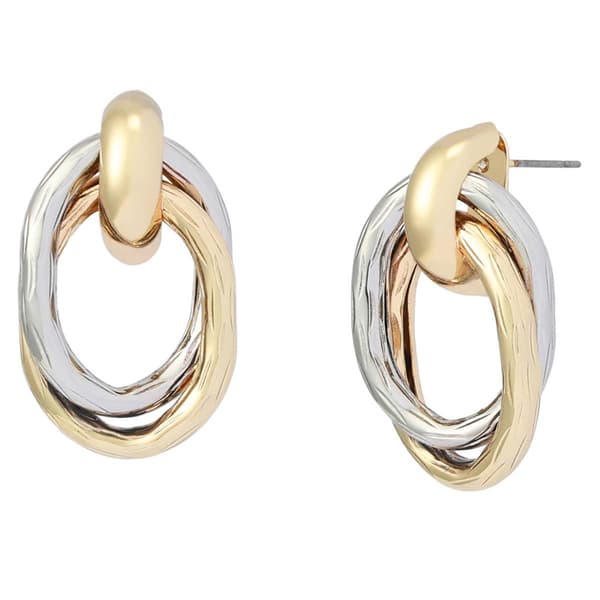 Steve Madden Vintage Ring Doorknocker Earrings