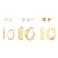 Steve Madden Heart/Stud/Knot Hoop 6pc. Mixed Earring Set - image 1