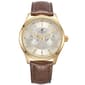 Mens Caribbean Joe Gold-Tone Silver Dial Watch - CJ7156GD - image 1