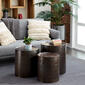 9th & Pike&#174; Small Hammered Metal Round End Tables - Set Of 3 - image 2