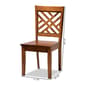 Baxton Studio Caron Walnut Brown Wood 2pc. Dining Chair Set - image 8