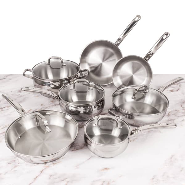 BergHOFF Shape Belly 12pc. Cookware Set w/ Glass Lid