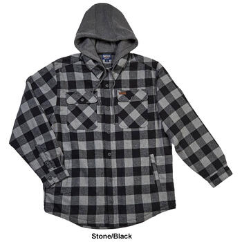 Mens Smith’s Sherpa Lined Flannel Shirt Jacket - Boscov's