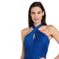 Petite R&M Richards Short Scuba Rib Knit Halter A-Line Dress - image 4