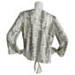 Womens Skye''s The Limit Contemporary Utility Print 3/4 Sleeve Top - image 2
