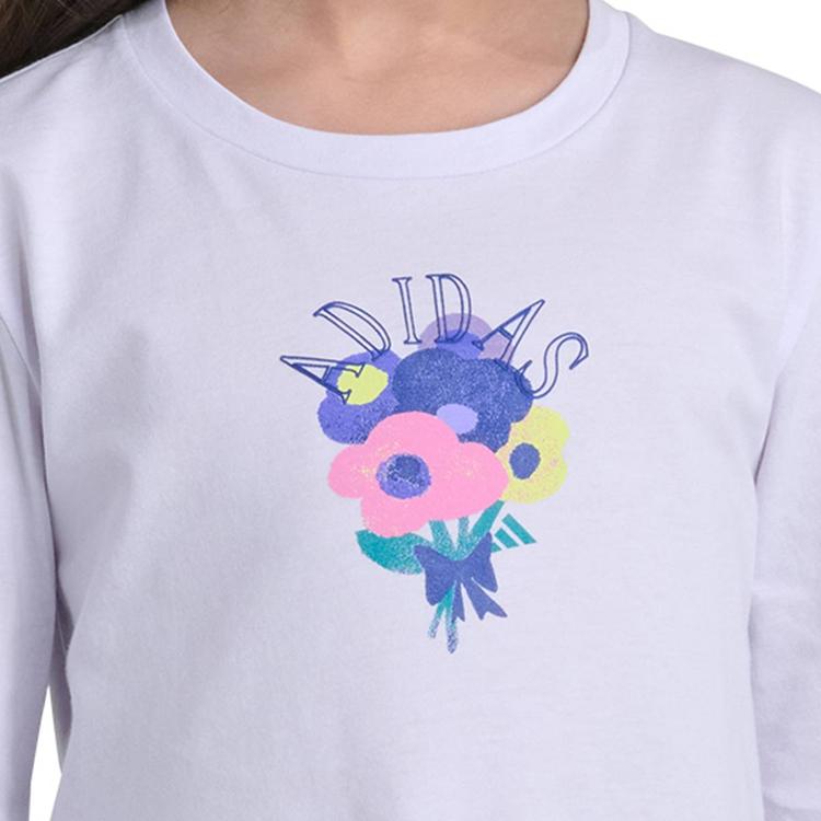 Girls (4-6x) adidas® Long Sleeve Bouquet Tee w/Floral Legging Set