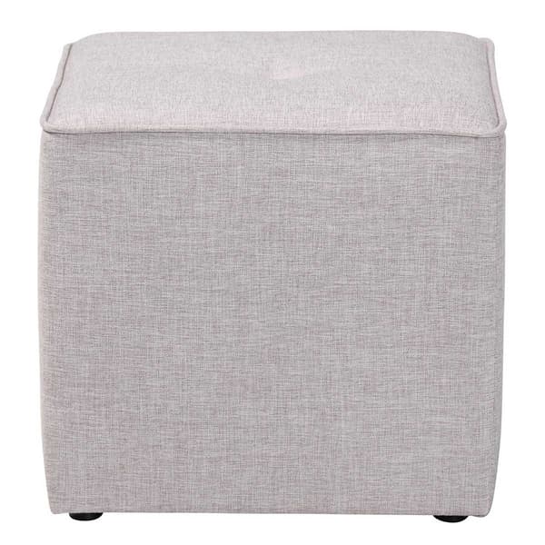 Baxton Studio Corinne Upholstered Ottoman