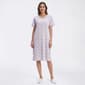 Womens Pink Laundry Short Sleeve V-Neck Lace Floral Nightshirt - image 1