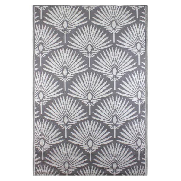 Northlight Seasonal Fan Leaf Rectangular Outdoor Area Rug