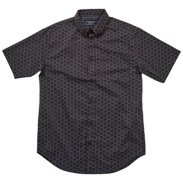 Mens Architect&#40;R&#41; Geometric Weekender Button Down Shirt - Black - image 