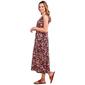Womens Connected Apparel Sleeveless Floral Midi Dress - image 4