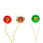 Kurt Adler 35MM Glass Green and Red 12pc. Ornament Set - image 3