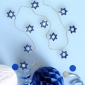 Northlight 5ft. White LED Star of David Hanukkah Lights - image 3