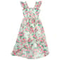 Girls (7-14) Rare Editions Flutter Cuff Hi Lo Floral Dress - image 2