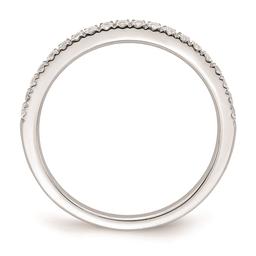 Pure Fire 14kt. White Gold Lab Grown Diamond Wedding Band