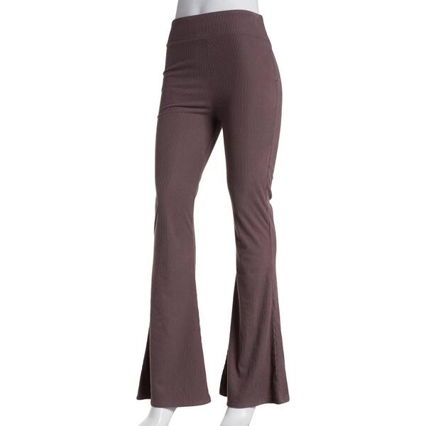 Juniors Self Esteem Brushed Hacci Rib Flare Leggings - image 