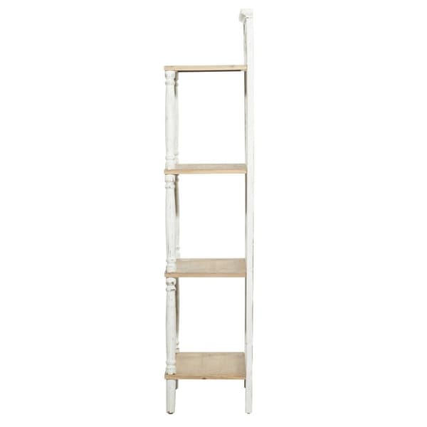 9th & Pike® Farmhouse White Wood Shelving Unit