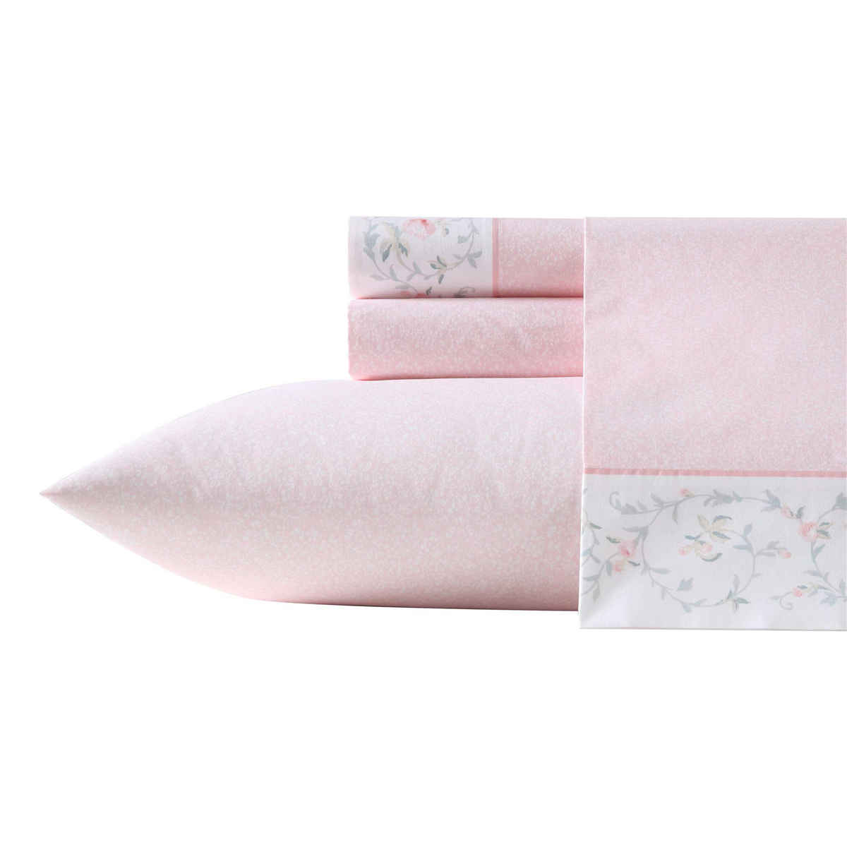 Laura Ashley(R) Victorian Scroll Percale Sheet Set