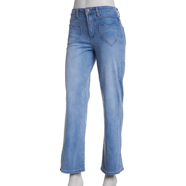 Juniors Gogo Jeans Frontier Heart High Rise Denim Jeans - image 