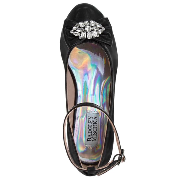 Little Girls Badgley Mischka Slingback Dress Pumps with Bow