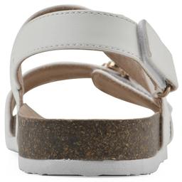 Big Girls White Mountain Gingham Floral Buckle Sandals