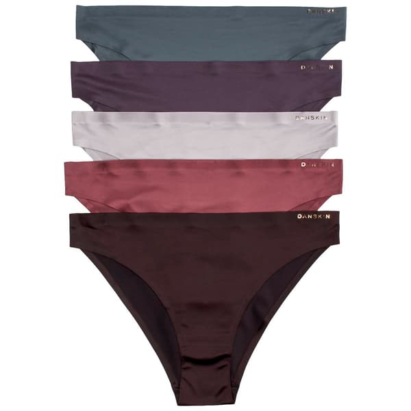 Womens Danskin 5pk Microfiber High Leg Bikini Panties DS8369-5PKA