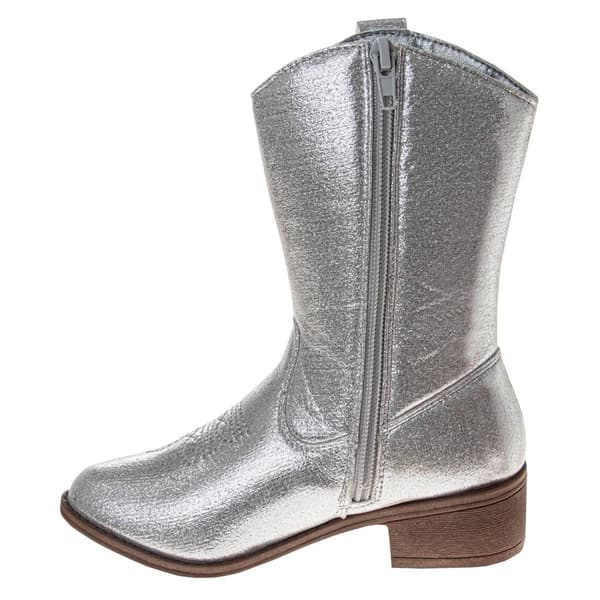 Big Girls Kensie Girl Metallic Cowgirl Boots