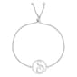 Accents by Gianni Argento Diamond Plated Initial S Adj. Bracelet - image 1