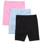 Girls (7-16) Star Ride® 3pk. Solid Bike Shorts - Black - image 2