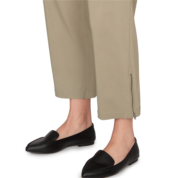 Plus Size Skye’s the Limit Fresh Start Zipper Hem Tapered Pants