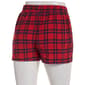 Juniors Derek Heart Flannel Plaid Boxer Shorts w/ Bow Patch - image 2