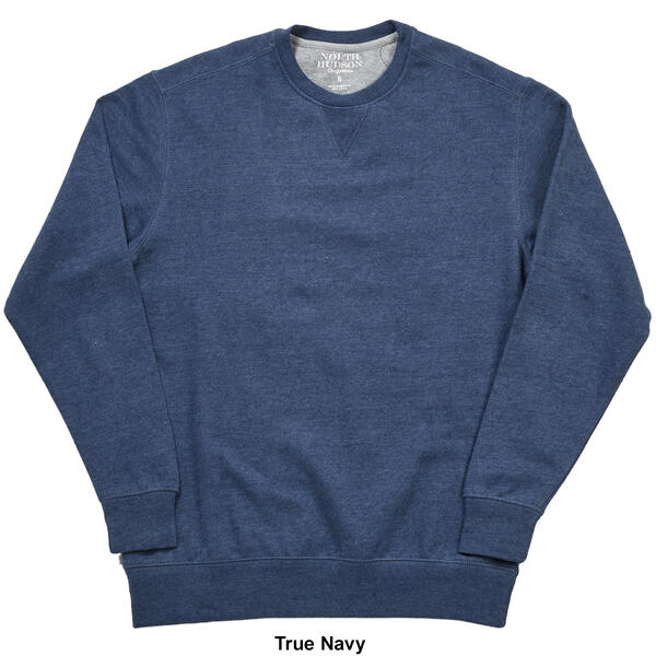 Mens North Hudson Sueded V-Notch Crew Neck Sweater