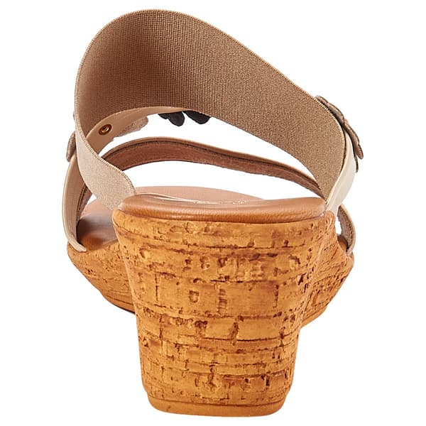 Womens Italian Shoemakers Flowers Wedge Sandals
