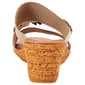 Womens Italian Shoemakers Flowers Wedge Sandals - image 3