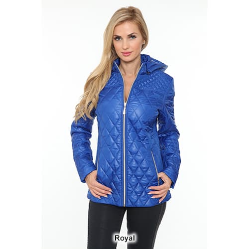 Womens White Mark Puffer Jacket