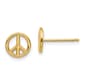 Gold Classics(tm) 14k Gold Peace Symbol Stud Earrings - image 1