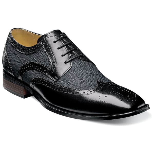 Mens Stacy Adams Kemper Wing Tip Oxfords - image 