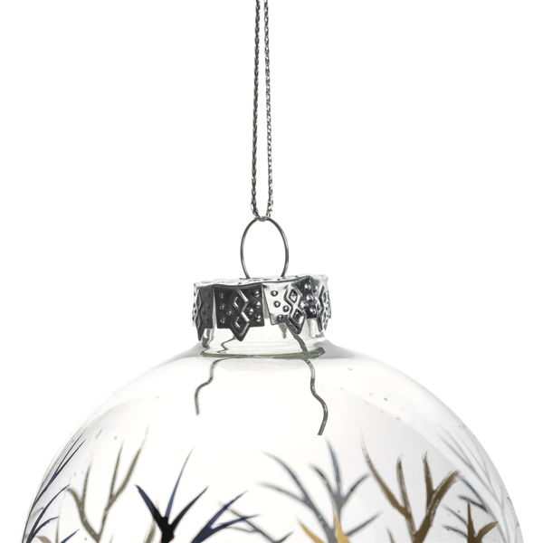 Northlight 4ct. Winter Forest Christmas Glass Ball Ornaments