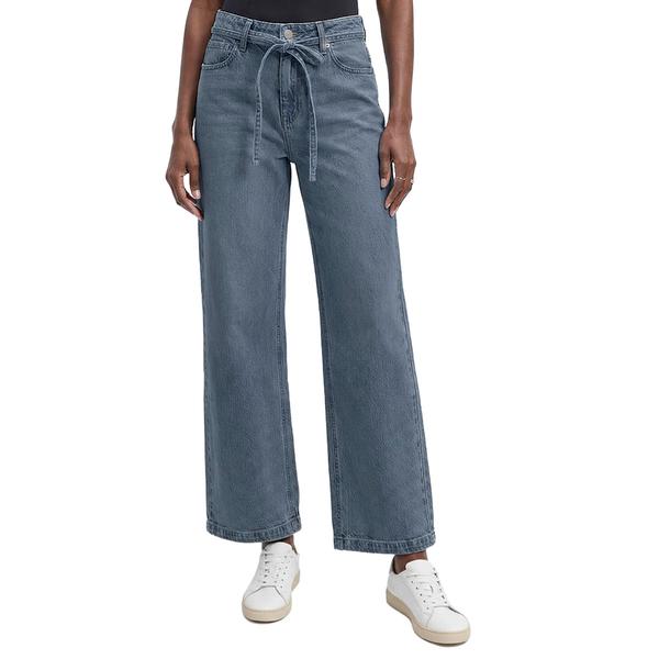 Womens Royalty Wide Leg Jeans with Tie Belt - image 