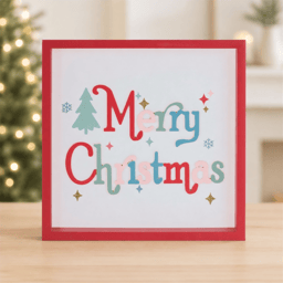 Melrose 7.75in. Merry Christmas Square Block Sign
