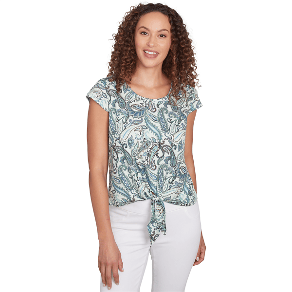 Women''s Park Paisley Cap Sleeve Top - image 