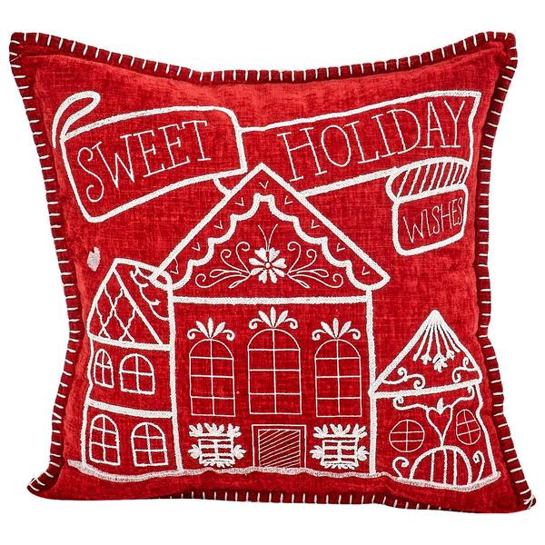 Harper Loft Sweet Home Embroidered Decorative Pillow - 18x18