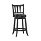 HH2 Home Presque Isle Black Wood Counter Height Swivel Stool - image 2