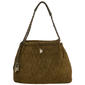 London Fog Suede Hobo with Chain Straps - image 1