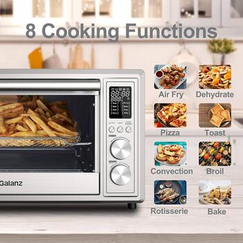 Cosori Smart 12-in-1 Air Fryer Toaster Oven Combo, 30L, Silver